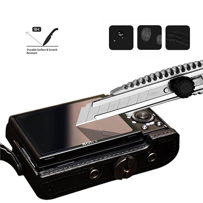 3Pack Tempered Glass Screen Protector for Sony A9 A7II A7RII A7SII A77II A99II RX100 RX100V RX1 RX1R RX10 RX10II  03mm 25D 9H screen protector for A7R3 A73 A72 A7R2 A7S2 A7R Mark 2