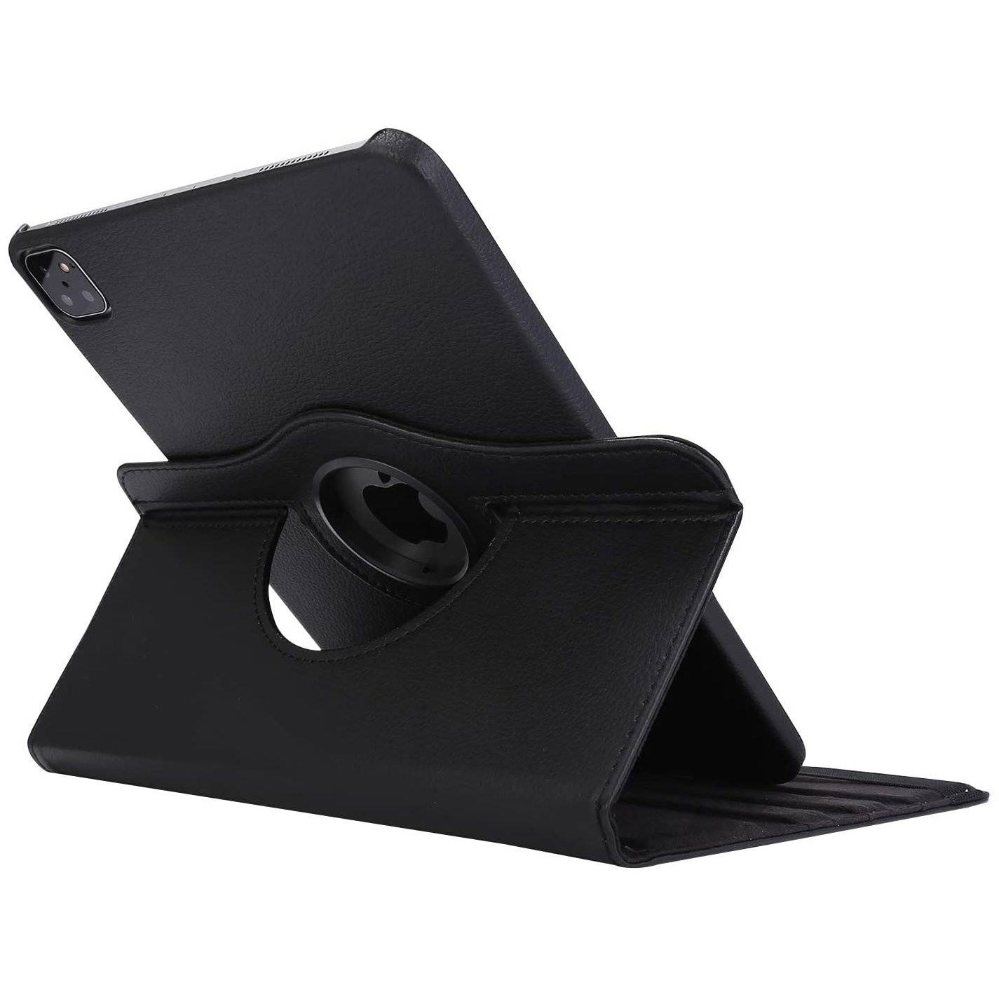 360 Degree Smart Rotating Leather Case for iPad Pro 11 inch (1st and 2nd Generation) - Black