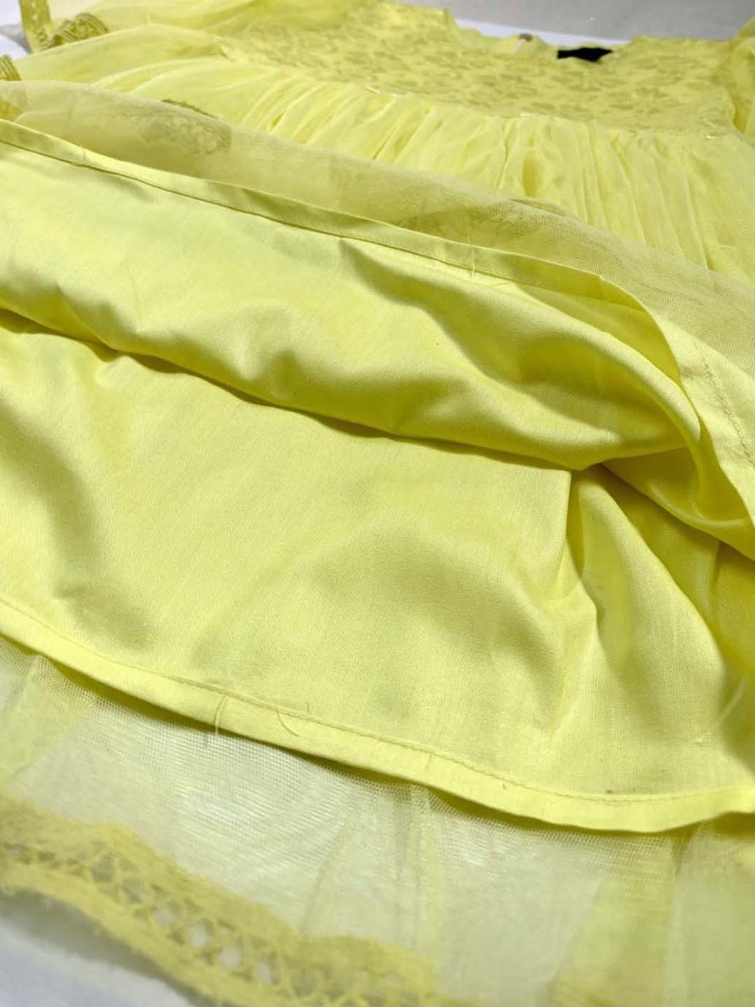 Bella Moda Kids Yellow Embroidered Dress