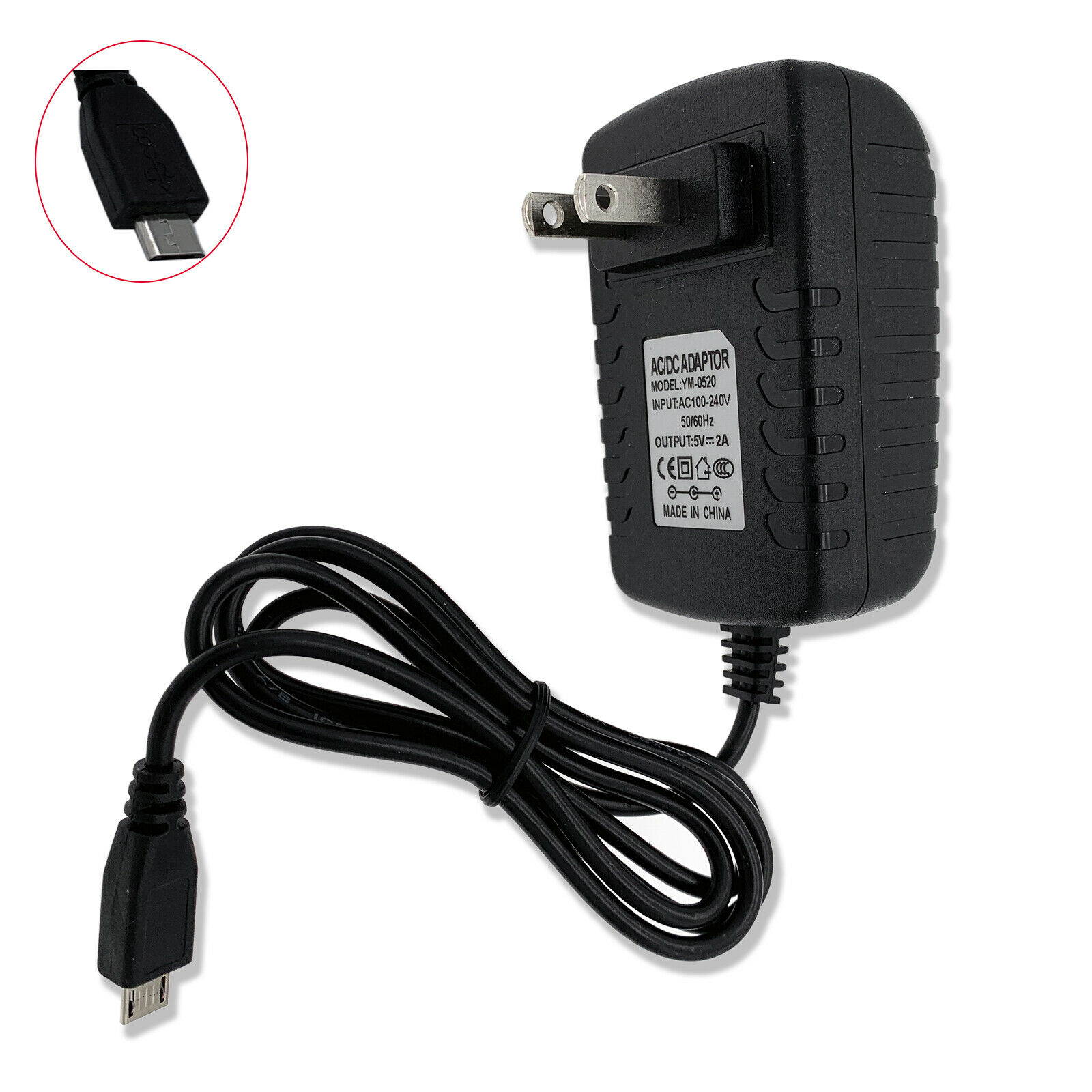 5V 2A AC DC Adapter Wall Charger for Ematic 7 EGQ307 Genesis Prime EGS004 Tablet