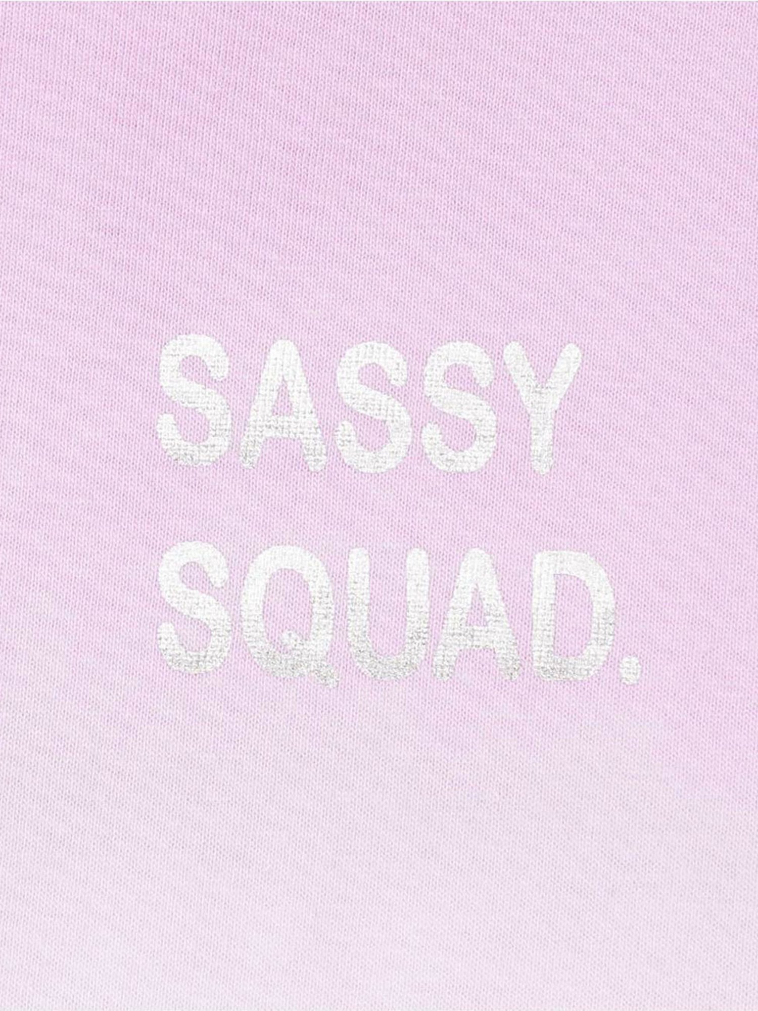 Edheads Kids Purple & White Cotton Ombre T-Shirt