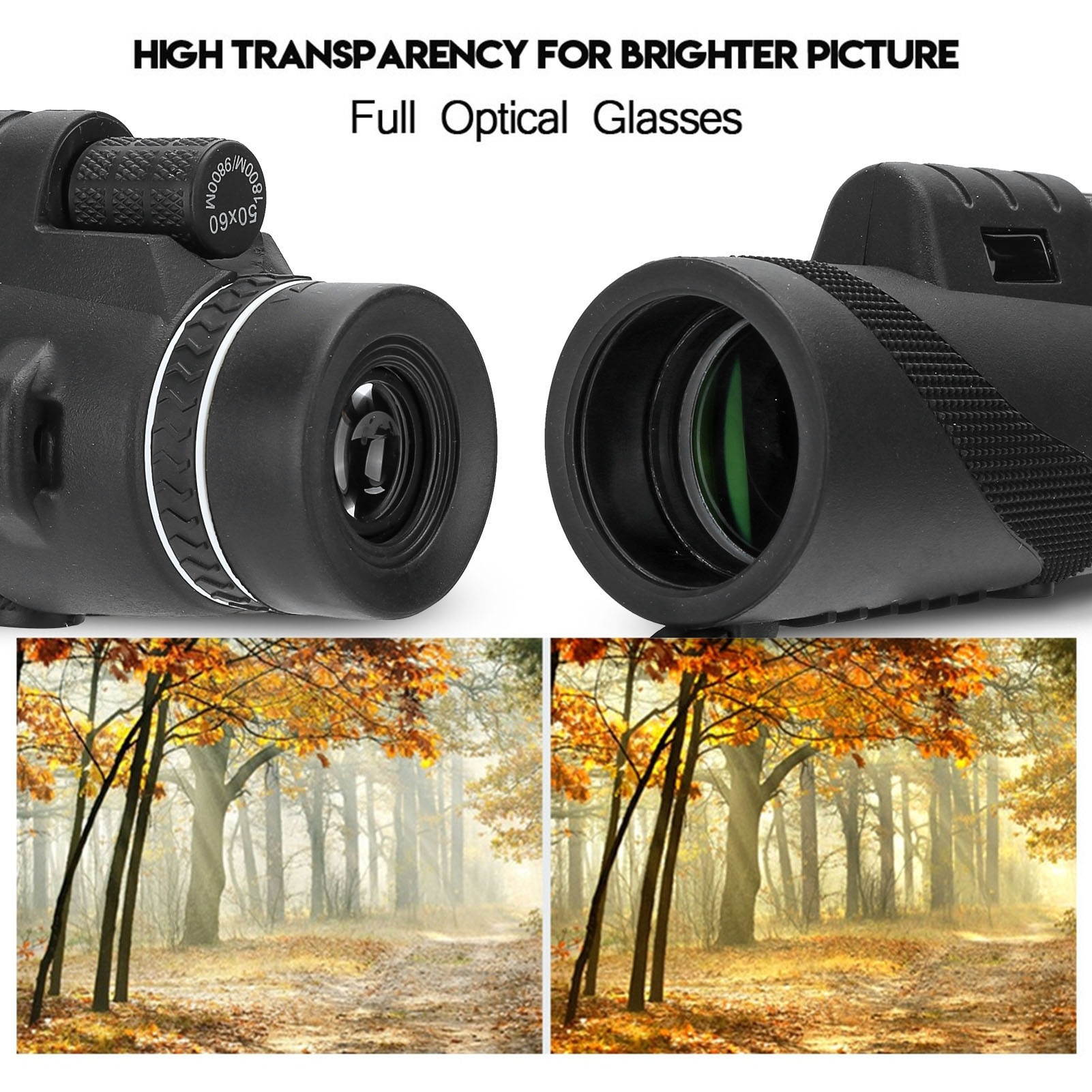 50X 60mm Mobile Phone Telescope Waterproof Optical Glasses Monocular Telephone Camera Lens