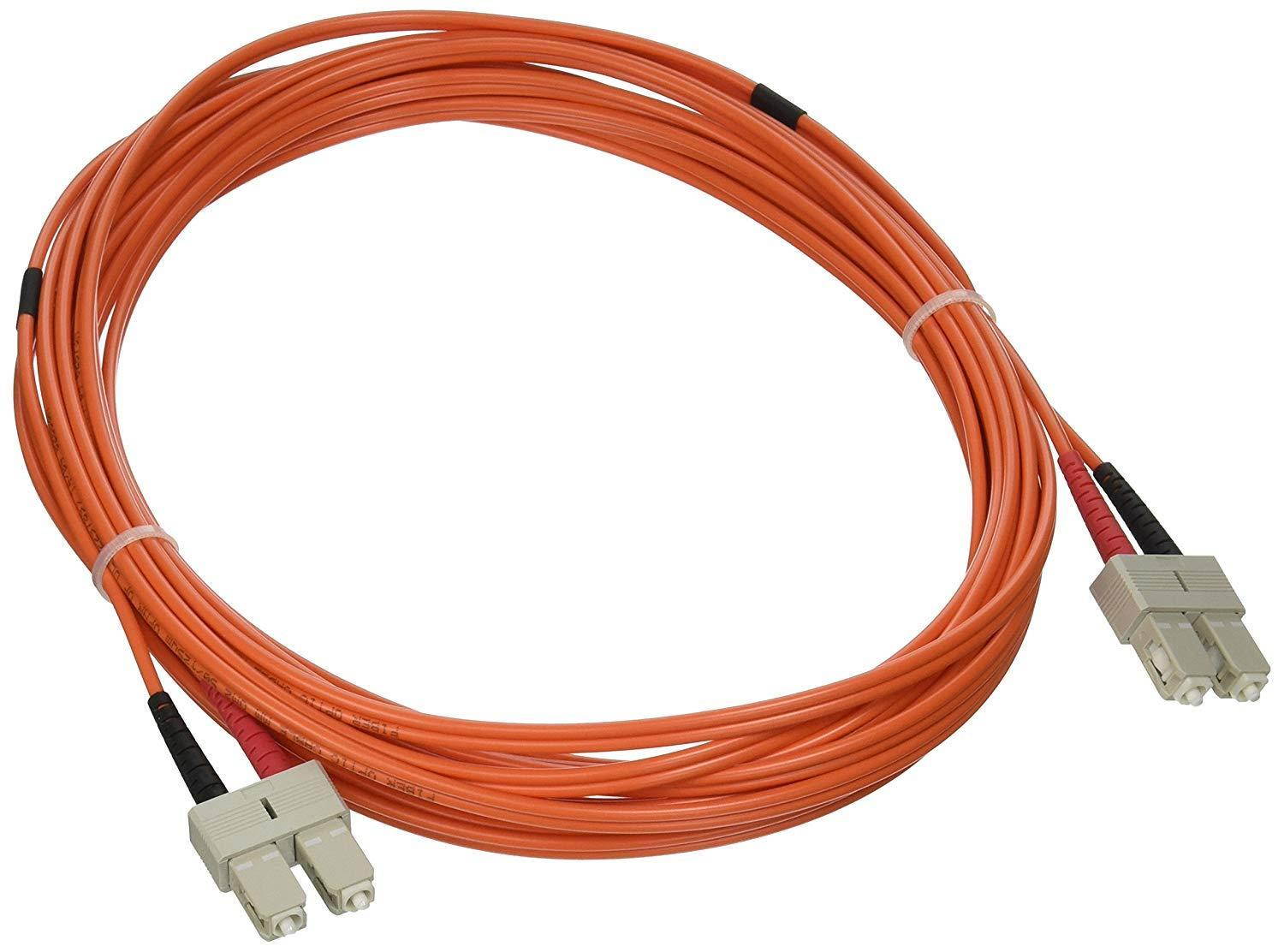 C2G/Cables to Go 33006 SC/SC Duplex 50/125 Multimode Fiber Patch Cable (6 Meters, Orange)