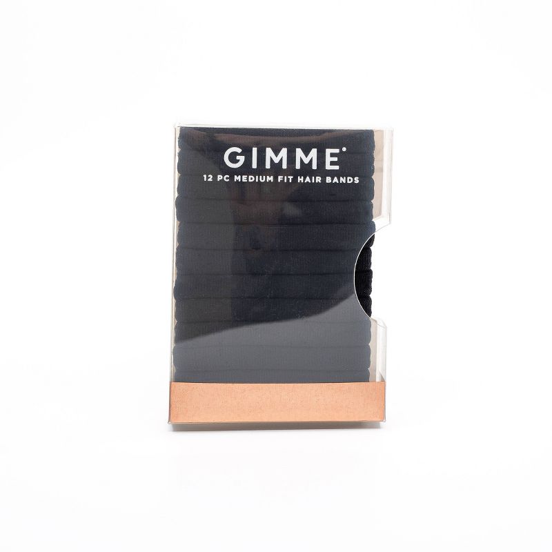 Gimme Clips Infinity Hair Bands - Black - 12ct
