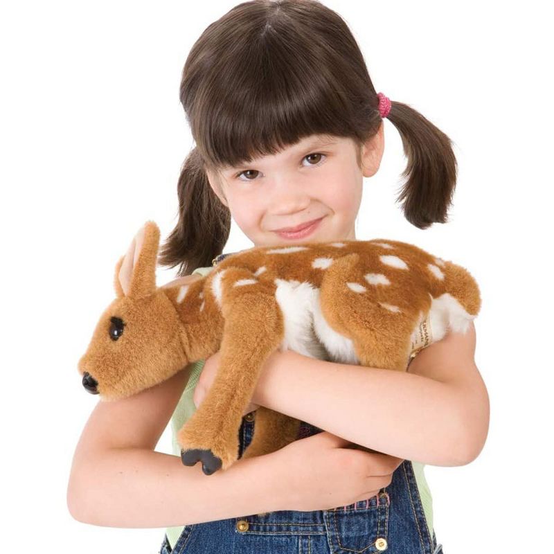 Folkmanis Fawn Hand Puppet with Movable Head and Front Paws