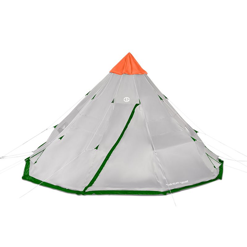 Tahoe Gear Bighorn XL 18 x 18 Feet 12 Person Waterproof Cone Shape Camping Tent