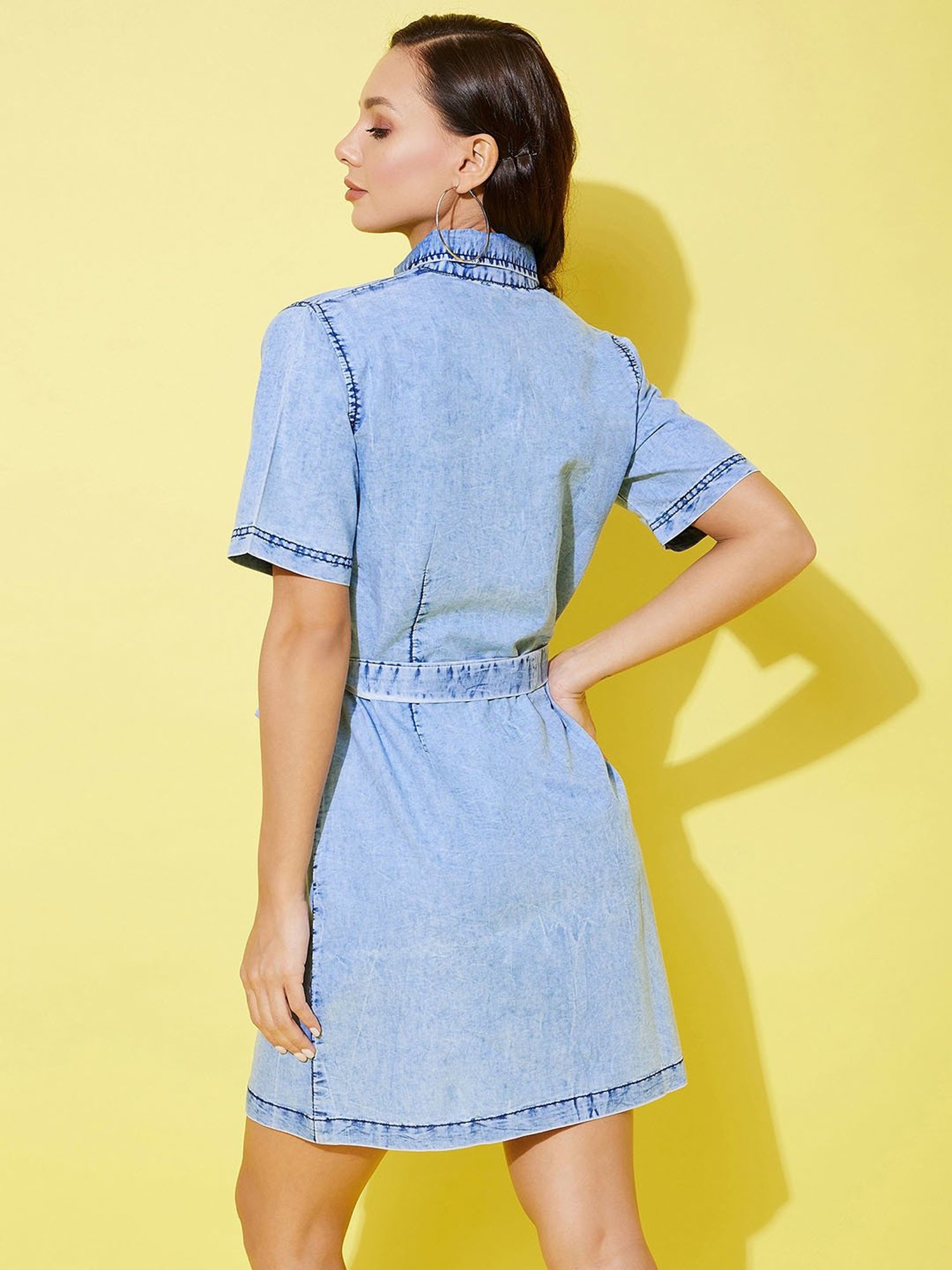 StyleStone Blue Shirt Dress