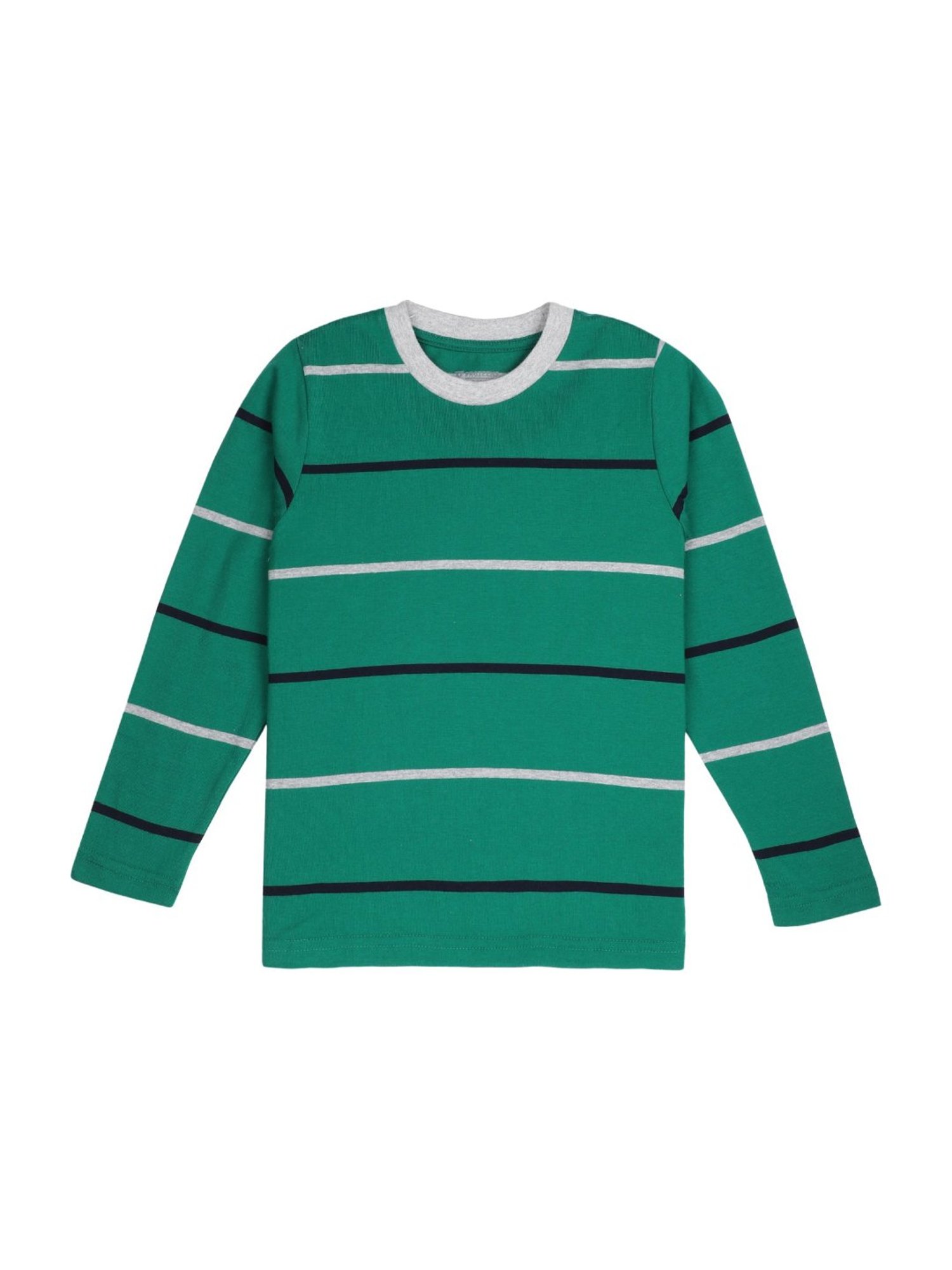 Proteens Kids Green Cotton Printed T-Shirt