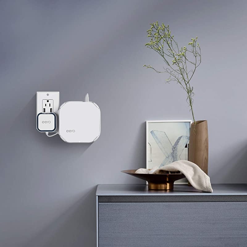 Wall Mount Brackets for EERO Pro WiFi SystemSimple and Useful DesignedSpace SavingSturdy Wall Mount Holder Without Messy Wires or Screws 2 Pack