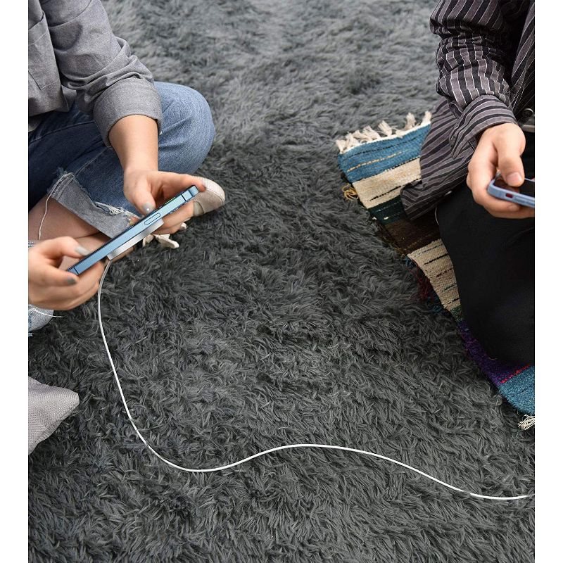 Choetech Magnetic Wireless Charger Compatible with MagS Charger Fast Wireless Charging Pad for iPhone 1212 mini12 Pro12 Pro Max AirPods Pro 2 5ft Cable - T517F-Silver White