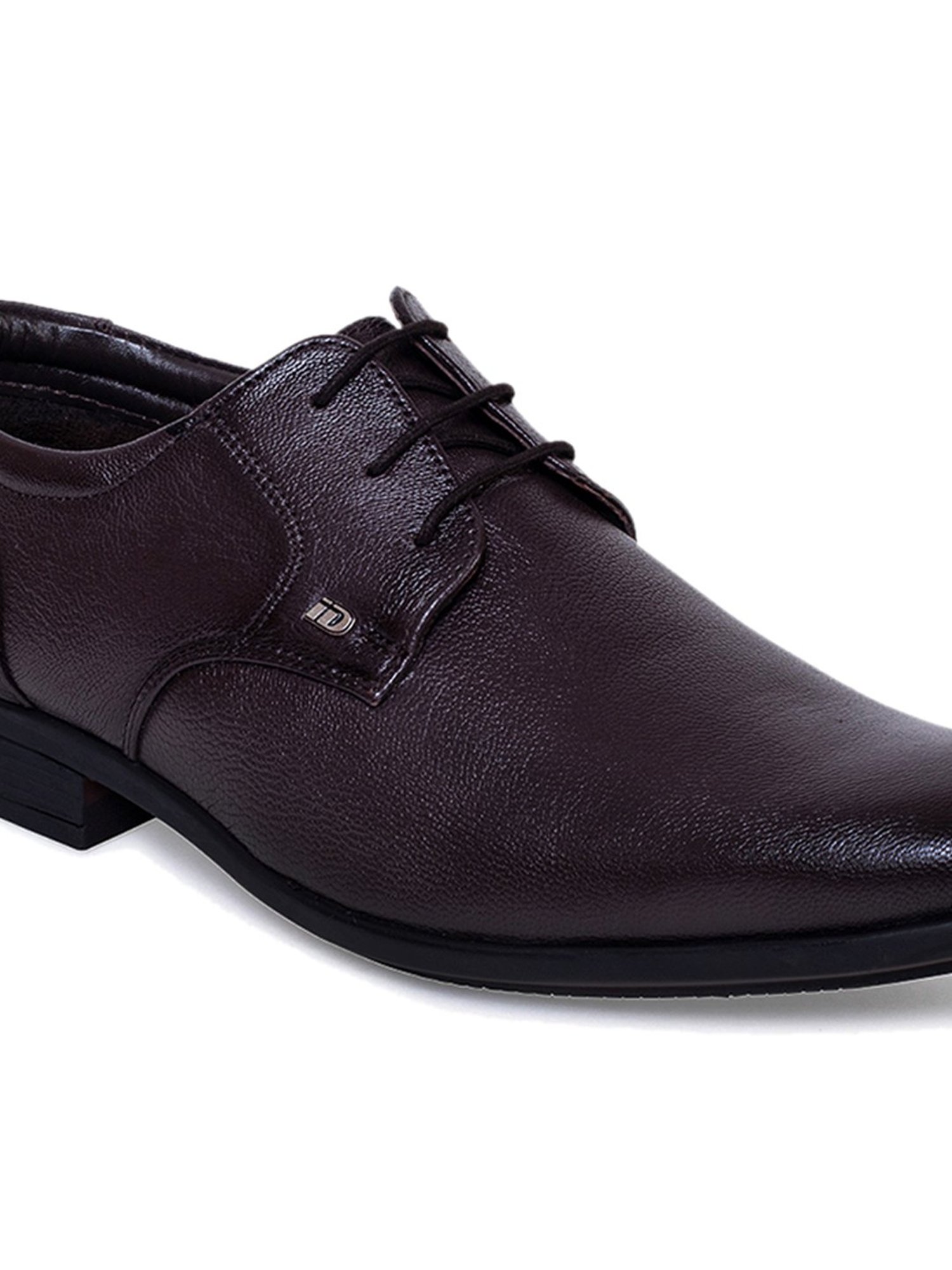 ID Men's Dark Brown Derby Shoes