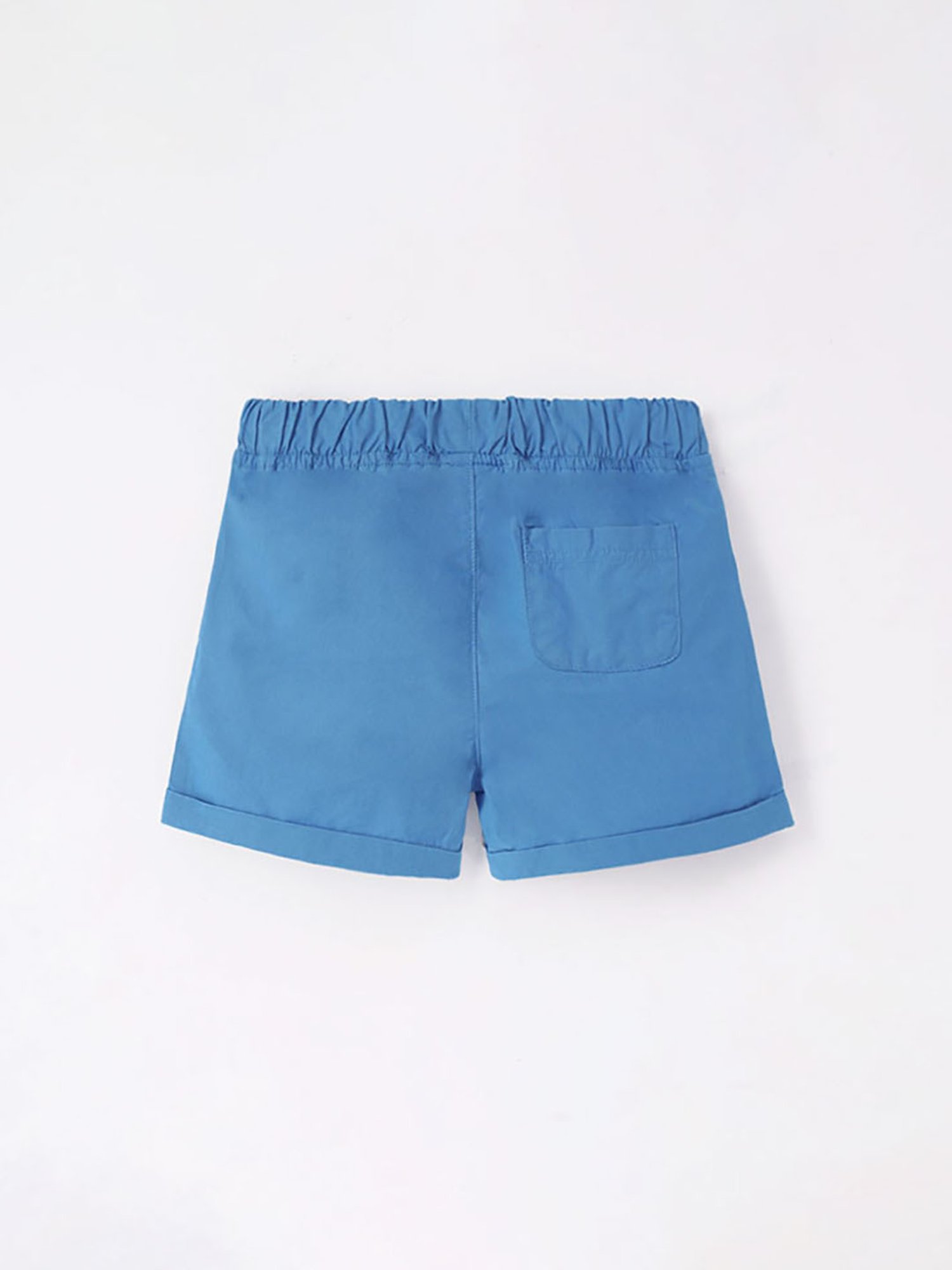 Ed-a-Mamma Baby Blue Solid Shorts