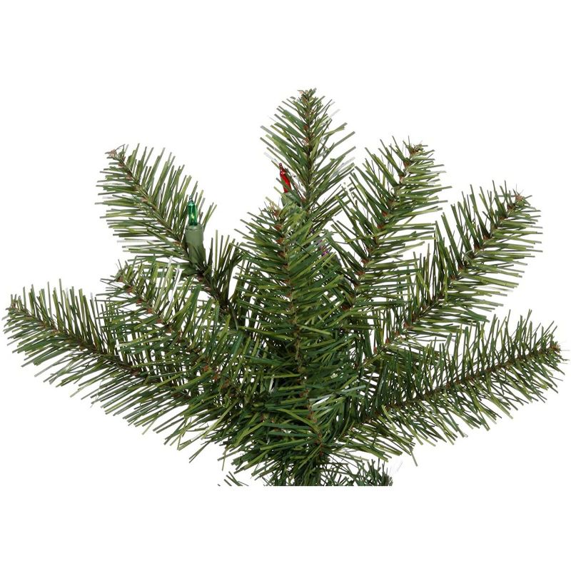 Vickerman 4.5' Prelit Artificial Christmas Tree Slim Vermont Instant Shape Fir - Multicolor Dura-Lit Light