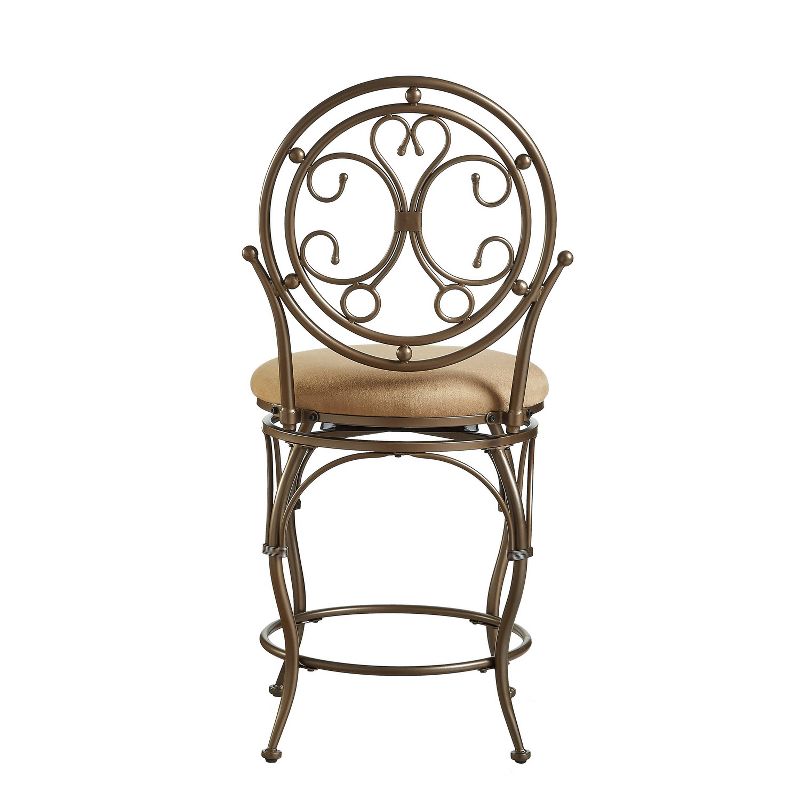 Big and Tall Mila Counter Height Barstool Bronze - Powell Company