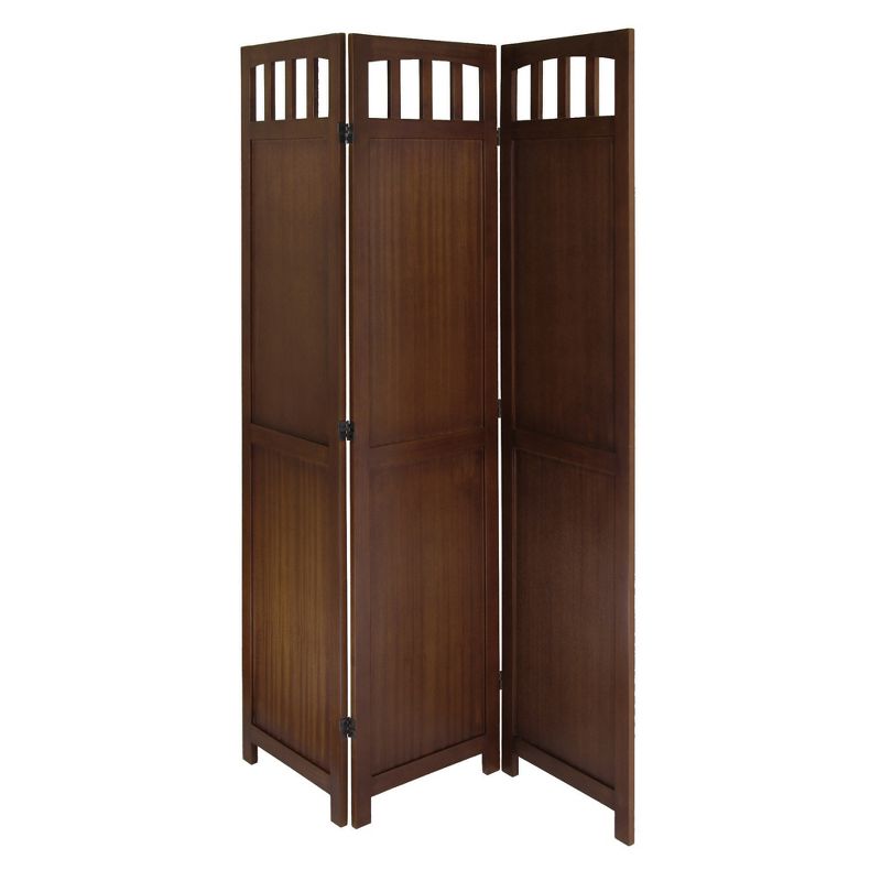 William Folding Screen - Antique Walnut - Winsome