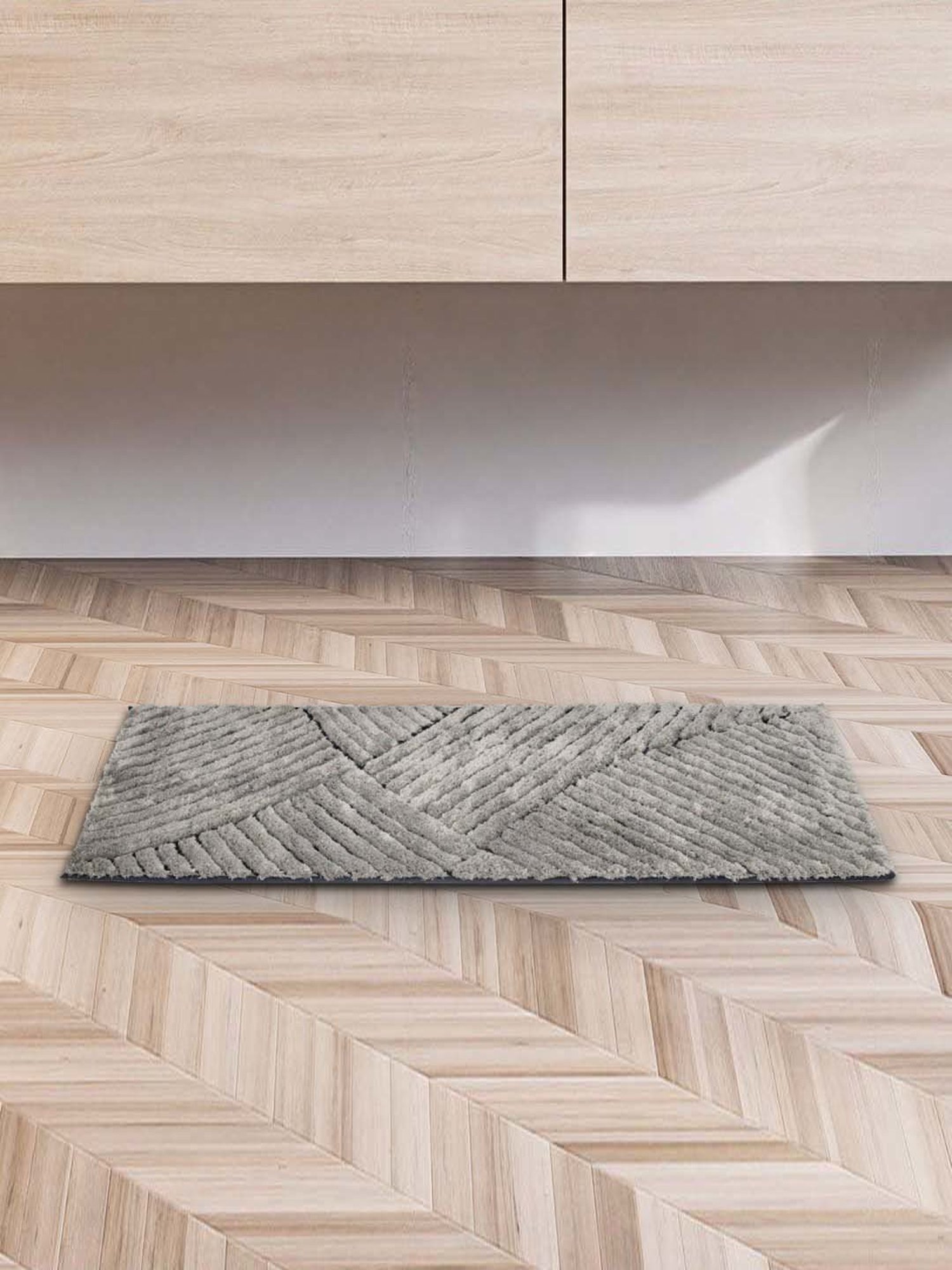 Shannon Clark Love Under The Stars Cushion Bath Mat Black - Deny Designs