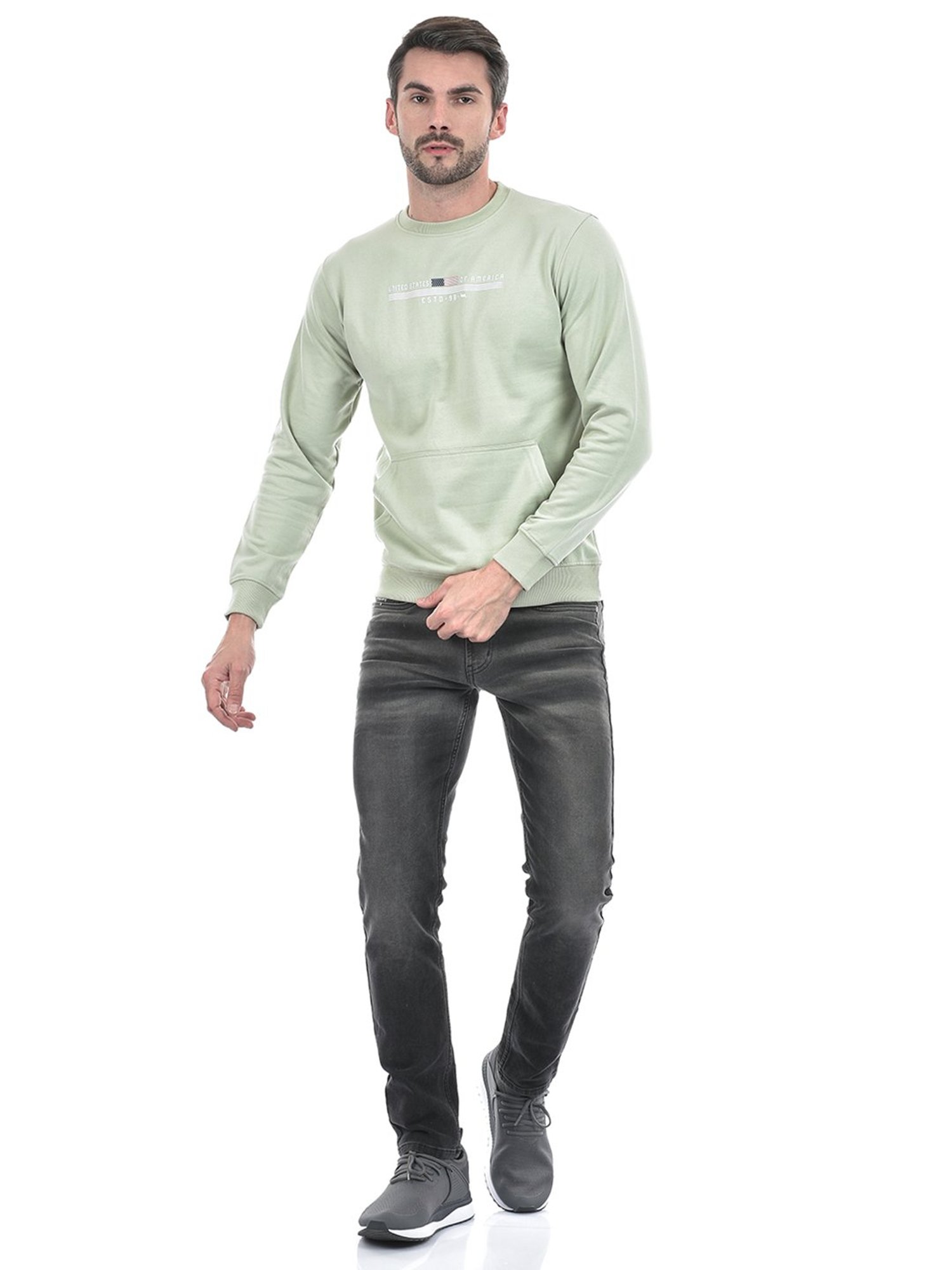 Lawman Pg3 Dark Pista Regular Fit Printed Sweatshirt