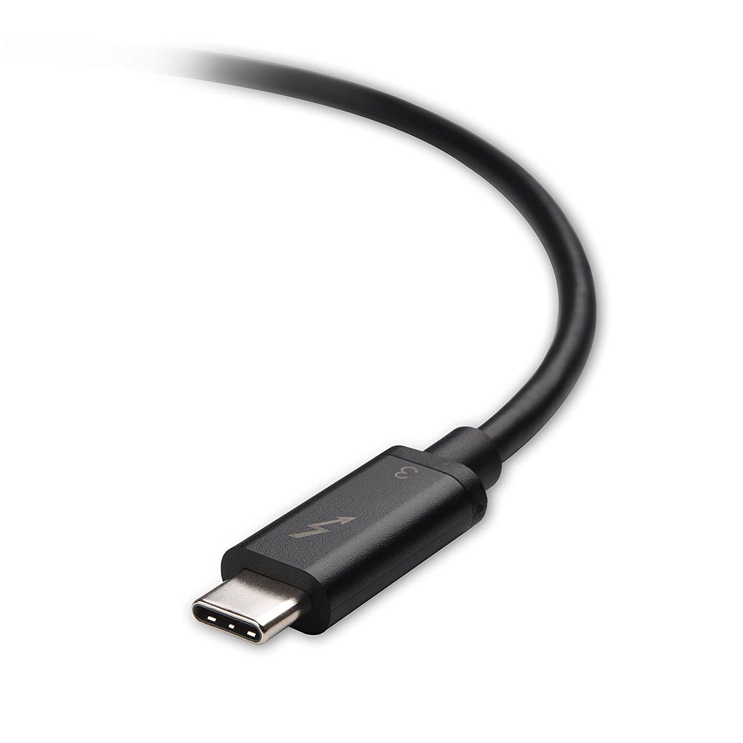 Cable Matters Certified 40 Gbps Thunderbolt 3 Cable (USB C Thunderbolt Cable) in Black 2.6 Feet Supporting 100W Charging