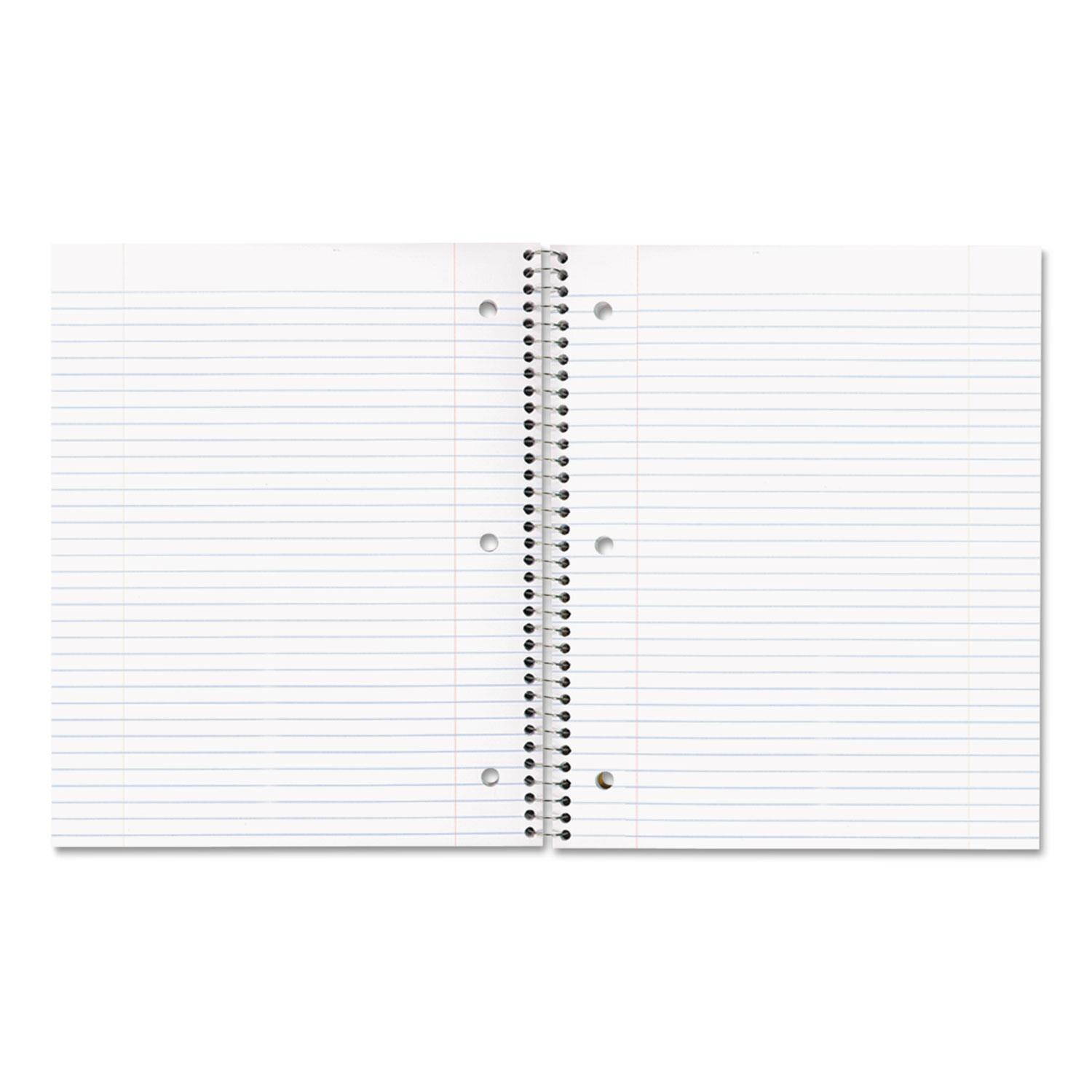 Rediform 33706 Subject Wirebound Notebook  College/Margin Rule  Ltr  WE  100 Sheets/pad
