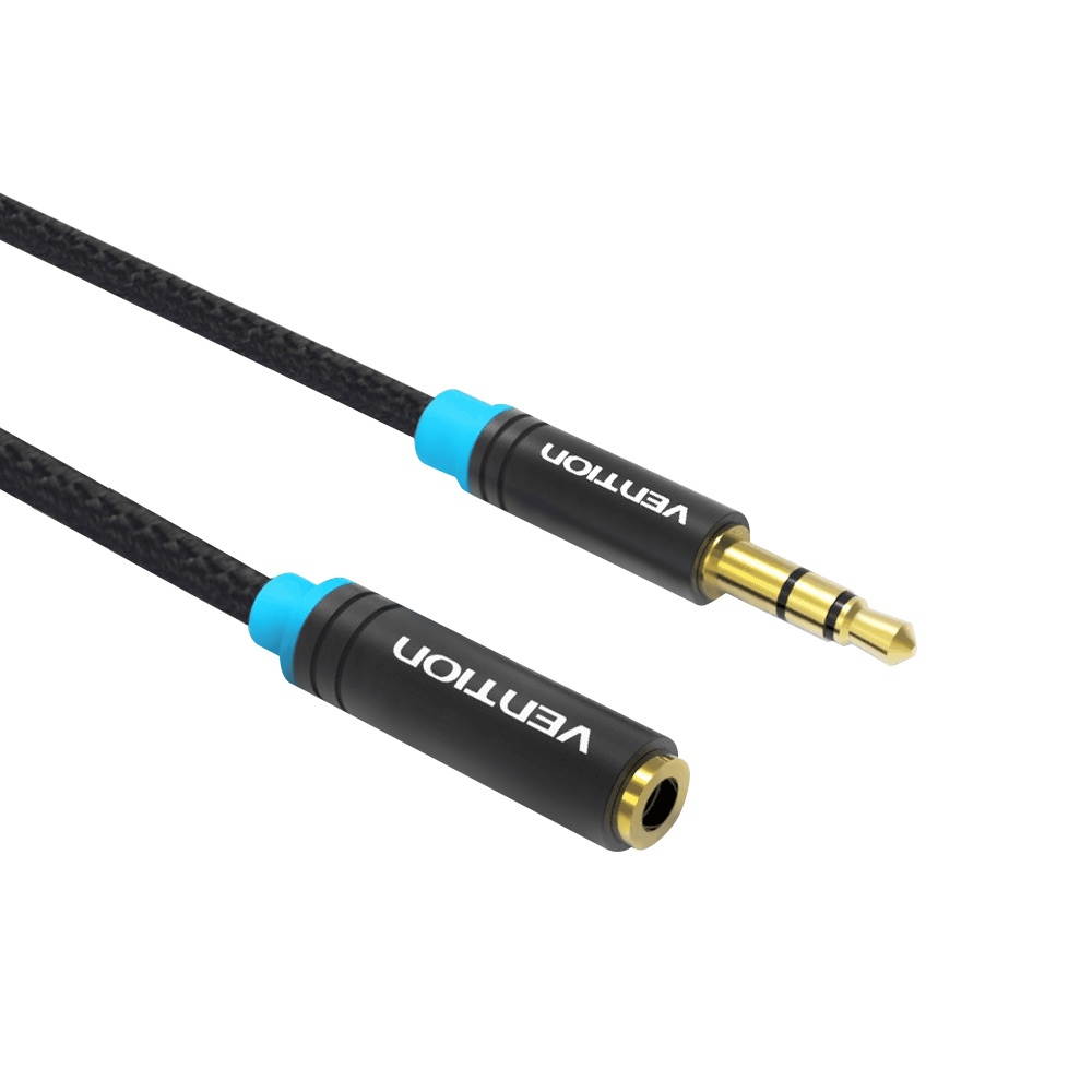 VENTION 3.5mm Audio Extension Cable Stereo Male to Female Audio Adapter AUX Cable for Car Smartphone PC MP3 2m/6.56ft(Black)