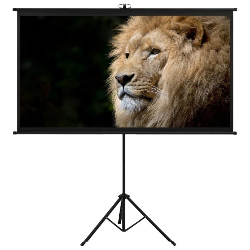 vidaXL Projection Screen with Tripod 90" 16:9 Home Theater Screen Presentation