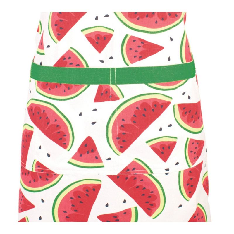 Cooking Apron Watermelon Print Green/Red - Mu Kitchen