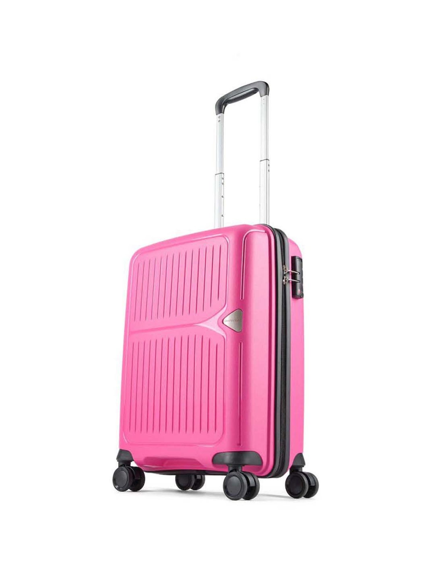 Aristocrat Locus Plus Maroon Textured Hard Cabin Trolley Bag - 36 cm