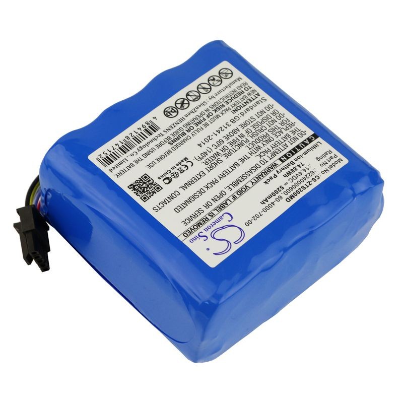 5200mAh 60-4000-702-00, 62240000600 Battery for Zimmer 4000TS, ATS 2000