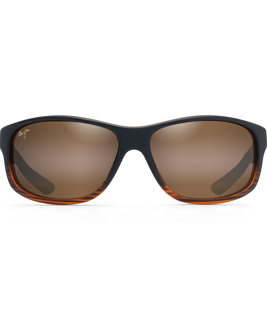 Maui Jim Kaiwi Channel PolarizedPlus2&reg; Wrap 62mm Sunglasses