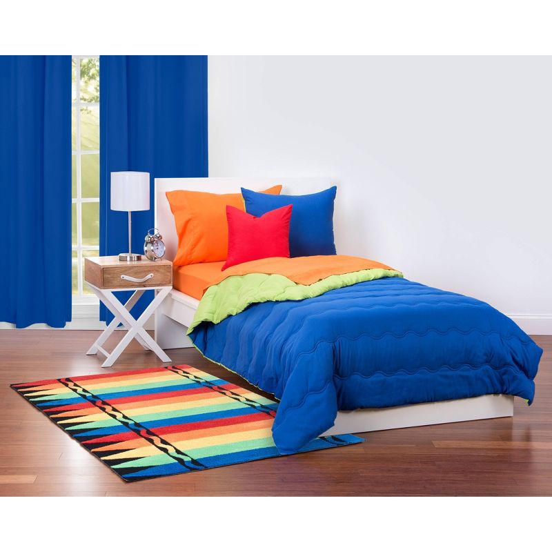 5'2"x7'2" Carmela Rug Blue/Ivory - SoHome