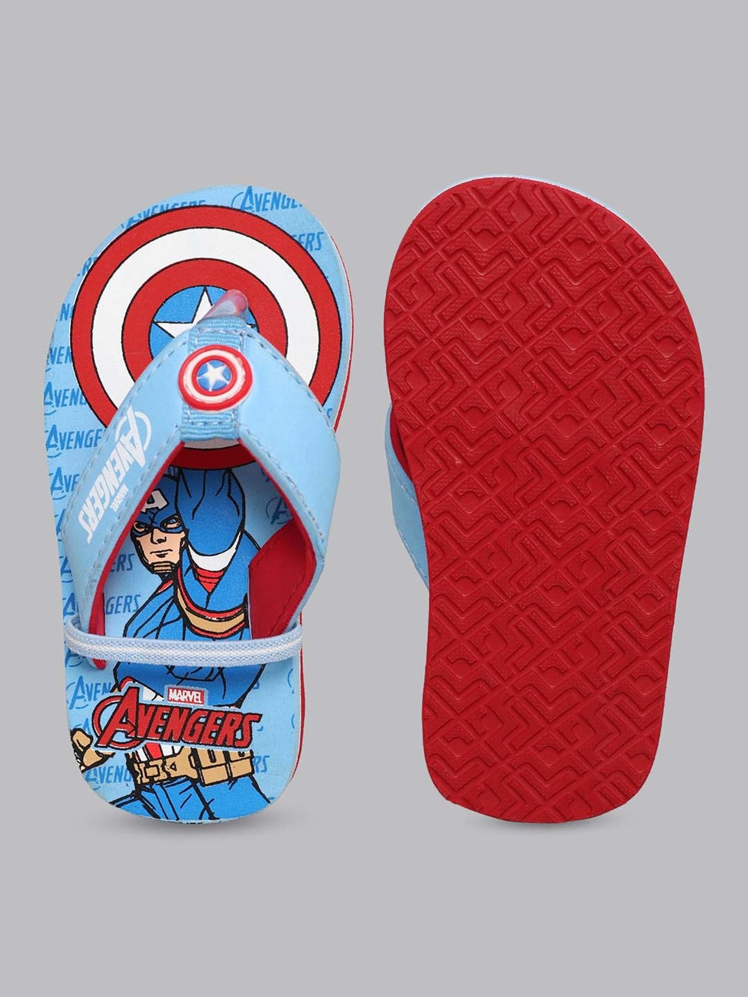 Kidsville Kids Blue & Red Flip Flops