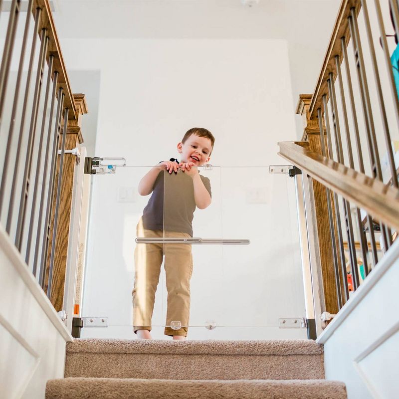 Qdos Crystal Designer Baby Safety Gate - Hardware Mount