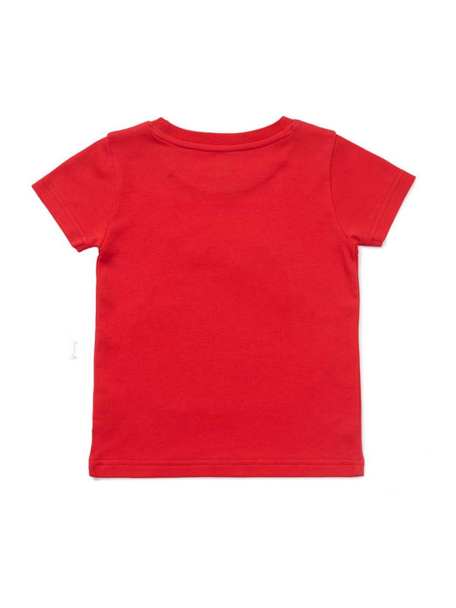 Pranava Kids Red & Blue Printed T-Shirt (Pack of 2)