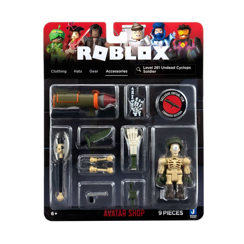 Roblox Avatar Shop Series Collection - Level 261 Undead Cyclops Soldier Figure Pack (Includes Exclusive Virtual Item)