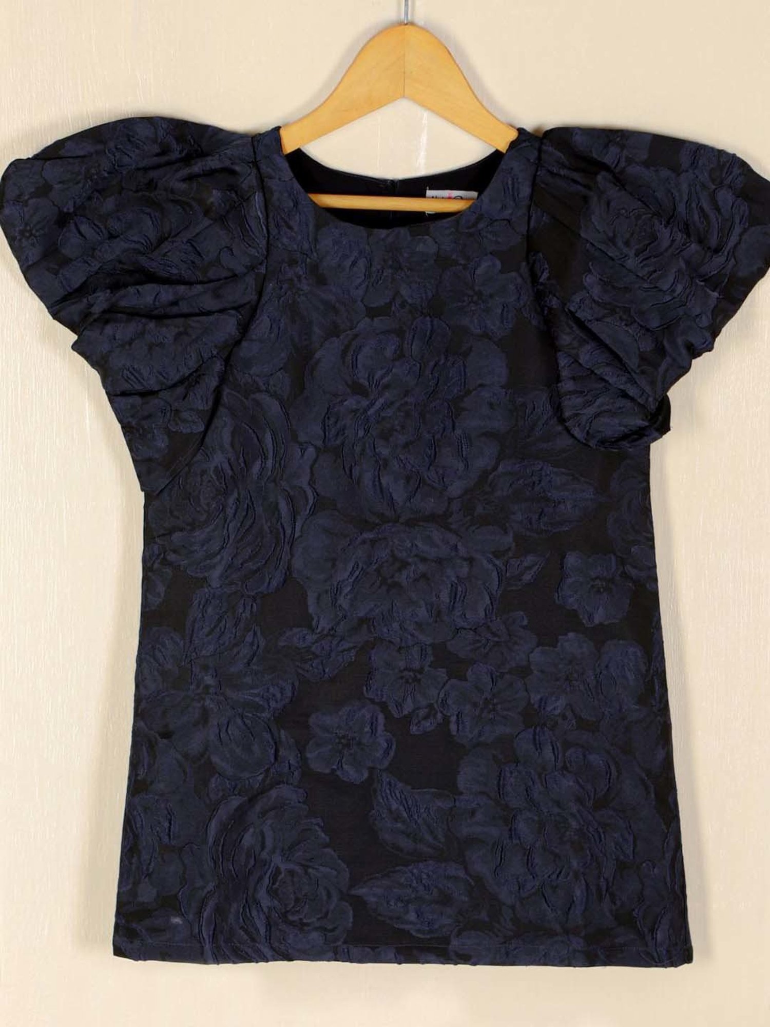 KidsDew Navy Embroidered Dress