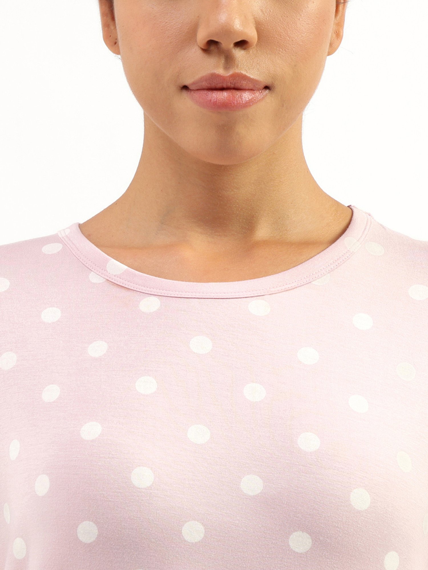 United Colors of Benetton Pink Polka Dot T-Shirt With Pyjamas