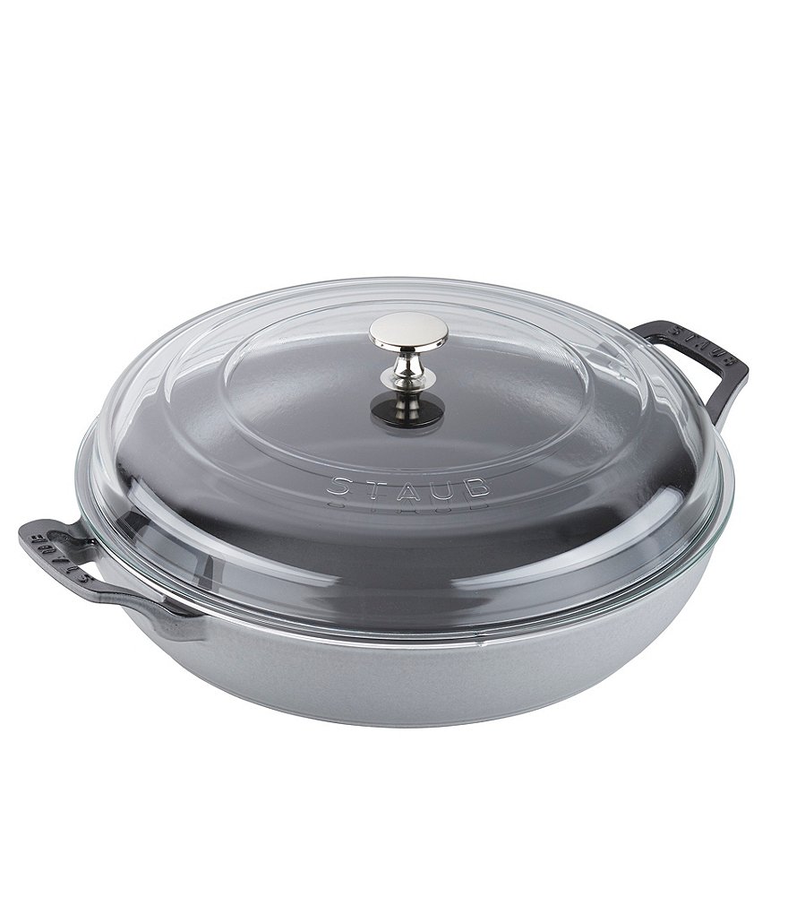 Staub Cast Iron 3.5qt Braiser with Glass Lid