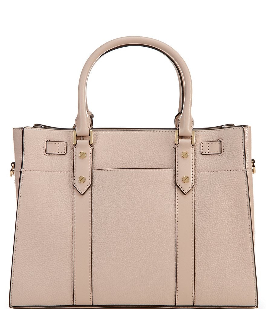 Michael Kors Nouveau Hamilton Large Leather Satchel Bag