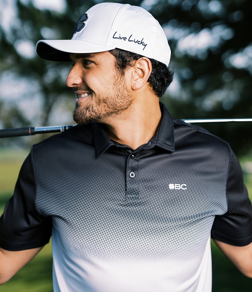 BLACK CLOVER Short-Sleeve Fade Golf Polo