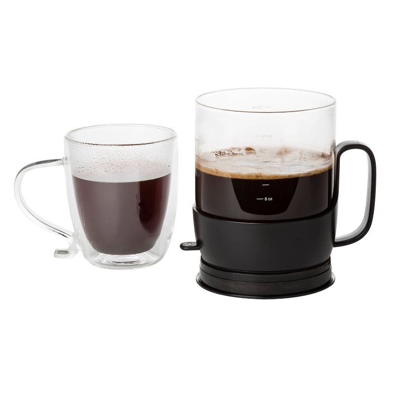 Primula Addison 3-Cup Coffee Maker with Filter - Black