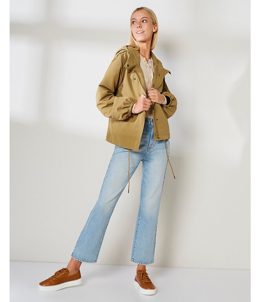 Every Ankle Crop Front Zipper Straight Leg Jeans