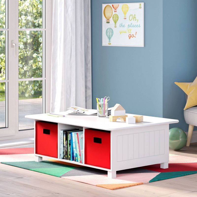 Kids' 6 Cubby Storage Activity Table - RiverRidge