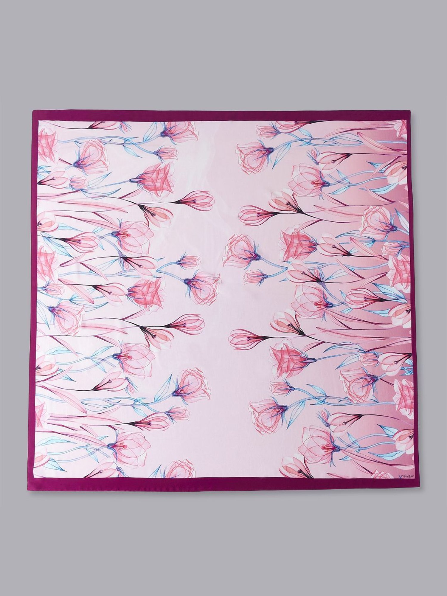 Navyasa by liva Pink Printed Scarf