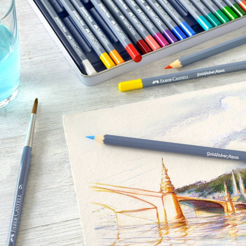 Faber-Castell 36ct Goldfaber Watercolor Pencil Tin