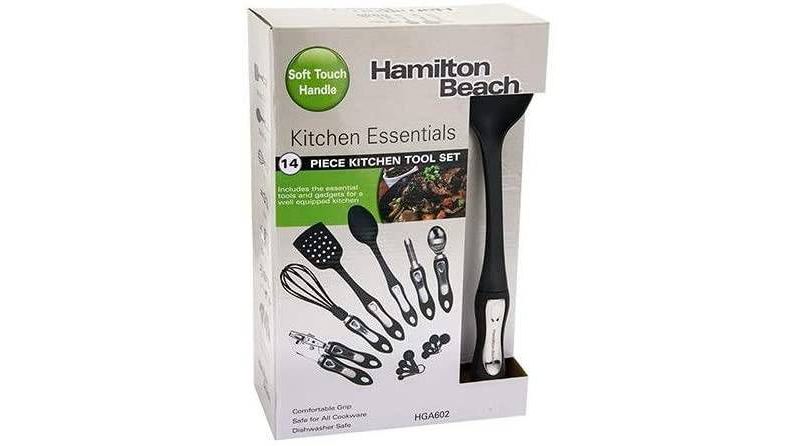 Hamilton Beach 14pc Kitchen Tool and Gadget Set - Black