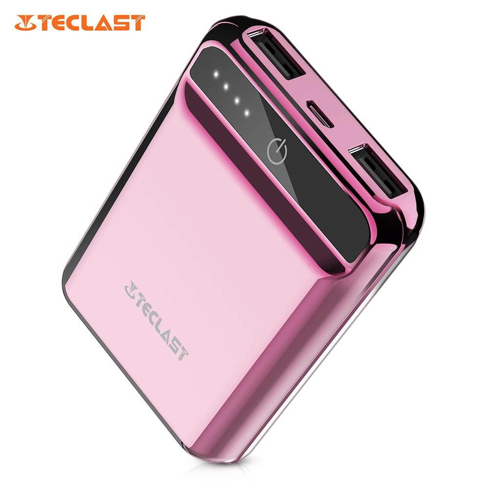 Power Bank 10000mAh High Capacity External Battery Pack Powerbank Cell Phone Battery Backup Charger with Dual Input & Output Compatible iPhone X 8 7 Plus, iPad Tablet & More