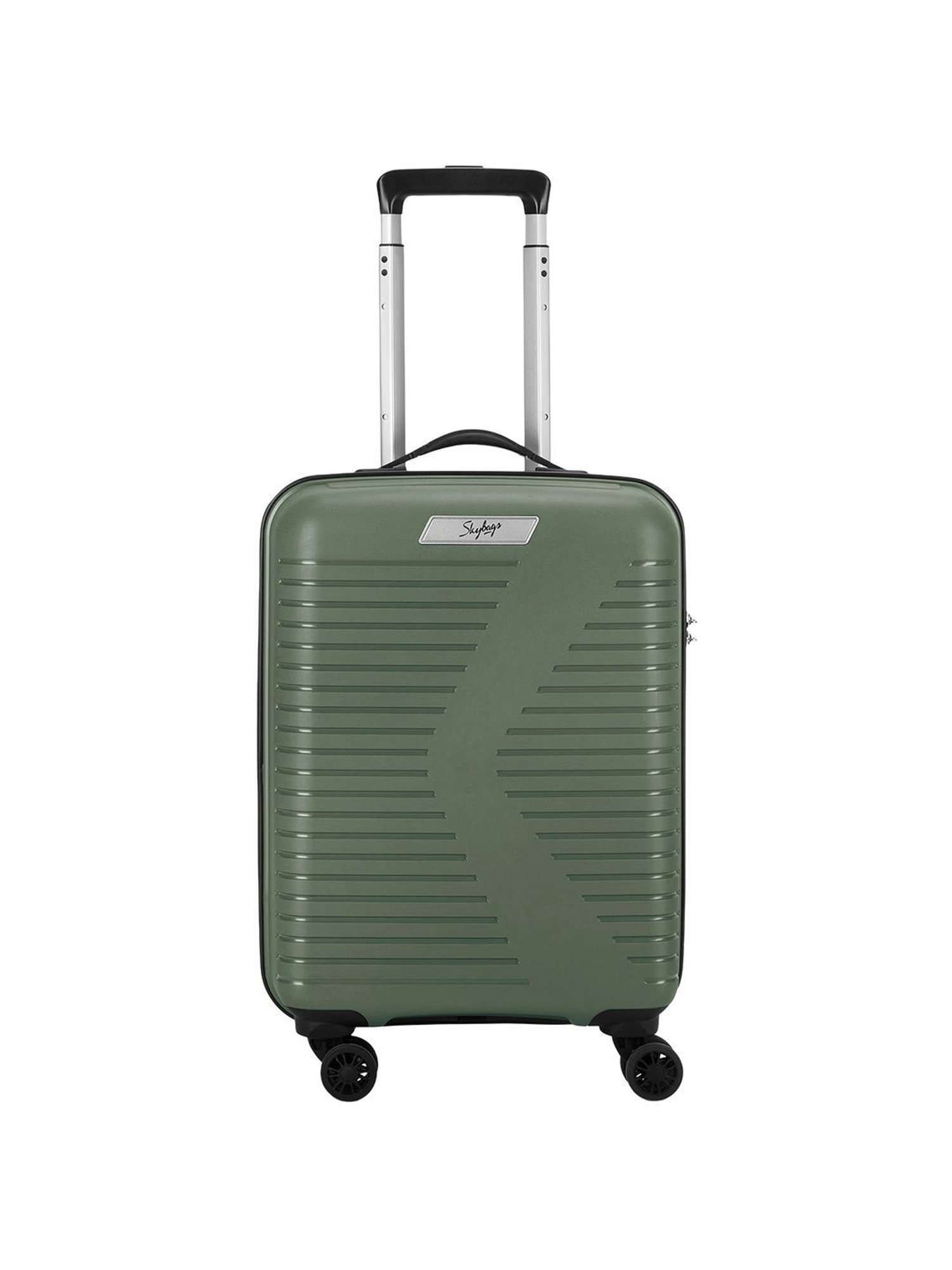 Skybags BEAT-PRO Green 8 Wheels Small Hard Cabin Trolley Bag