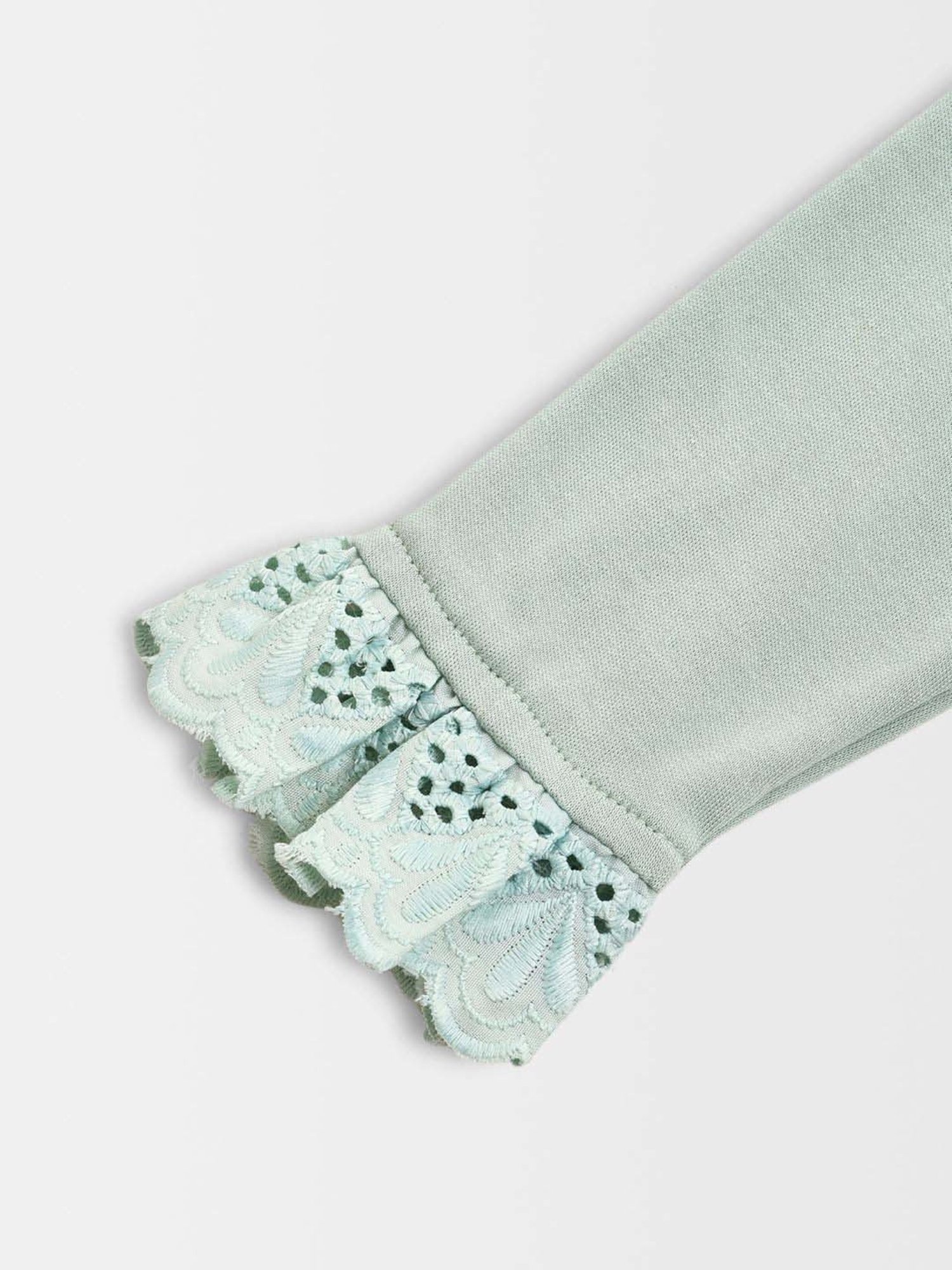 MiArcus Kids PEANUTS LITTLE CUTIE Green Cotton Printed Full Sleeves T-Shirt