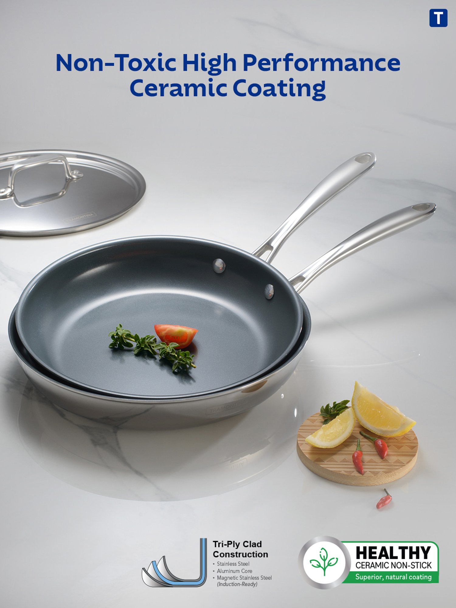 HAZEL Silver Induction Bottom Tope Stainless Steel Patila - 17.7 cm (2500 ml)