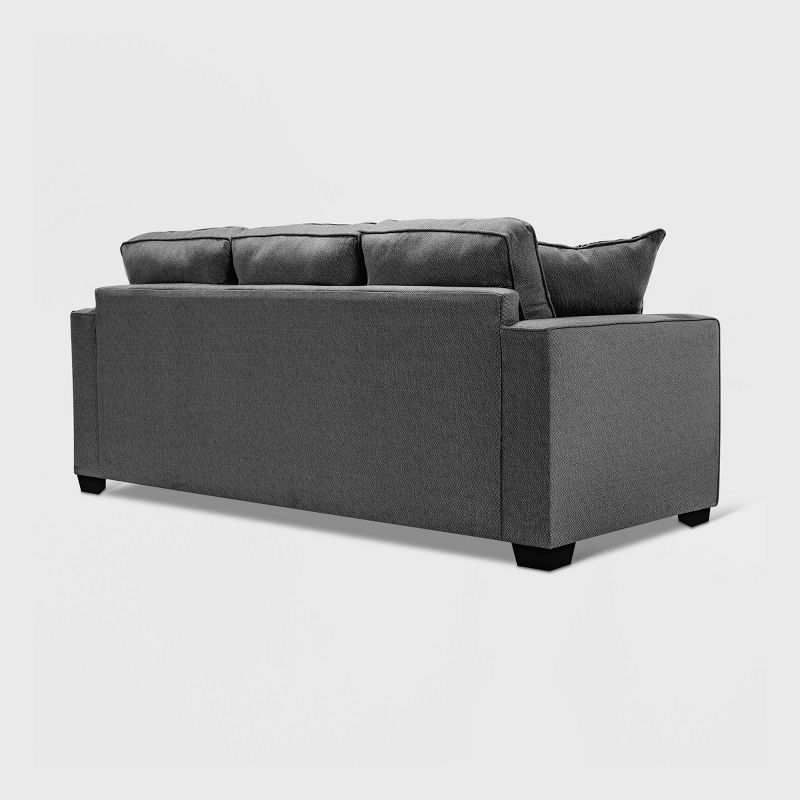 Lincoln Reversible Sectional Charcoal Gray - True Seating